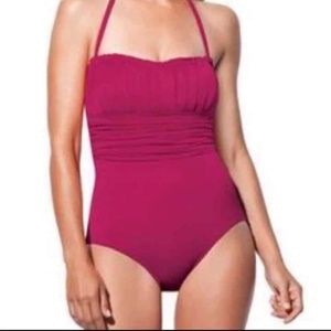 Pretty Spanx Bandeau Halter Swimsuit